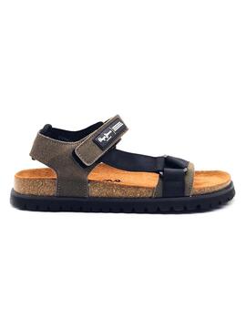 PEPE JEANS URBAN SANDAL MIX CORK KAKI