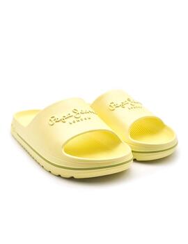 PEPE JEANS BEACH SLIDE W LEMON