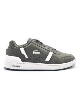 LACOSTE 46SMA0112 T-CLIP BICOLOR KAKI-BLANCO