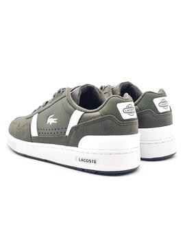 LACOSTE 46SMA0112 T-CLIP BICOLOR KAKI-BLANCO