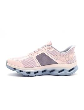 SKECHERS 125121 GRIS-TAUPE-ROSA