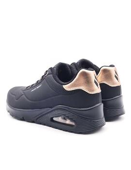 SKECHERS 155196 NEGRO (SUELA NEGRA)