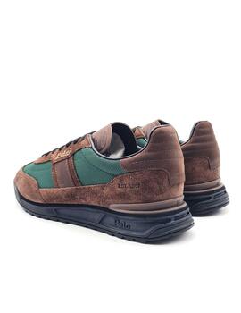 RALPH LAUREN VARICK-SNEAKERS-LOW TOP LACE CHOCOLAT