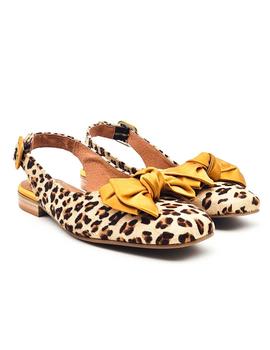 SALONISIMOS THELMA LEOPARDO/RASO ORO