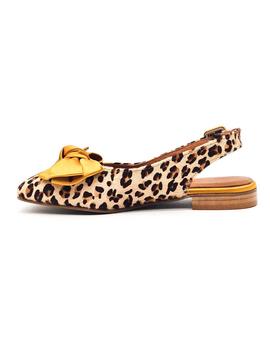 SALONISIMOS THELMA LEOPARDO/RASO ORO