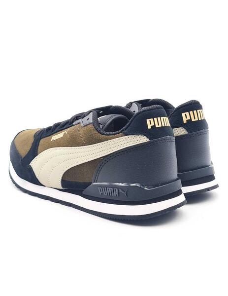 Zapatillas Puma ST Runner v3 Mesh textil deportivas Puma con cordones azul  marino y blanco