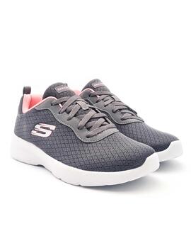SKECHERS 12964 GRIS-ROSA