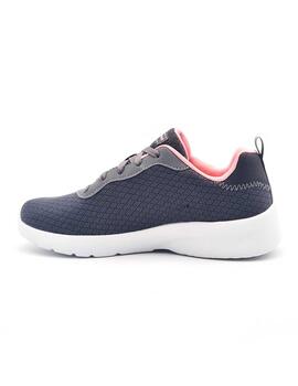 SKECHERS 12964 GRIS-ROSA