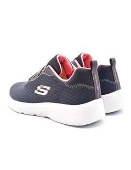 SKECHERS 12964 GRIS-ROSA